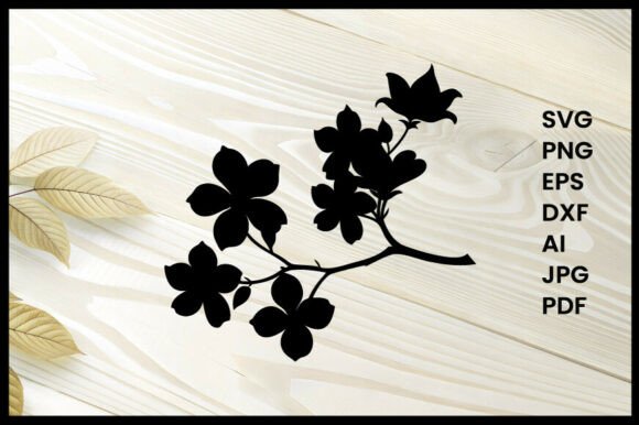 Download Spring Floral Theme Silhouette - Floral theme Collection