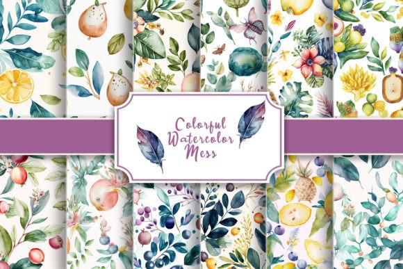 Download Watercolor Floral Theme Artistic Mess - Floral theme Collection