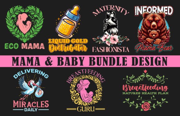 Download Mama and Baby Design Bundle - Baby design Collection