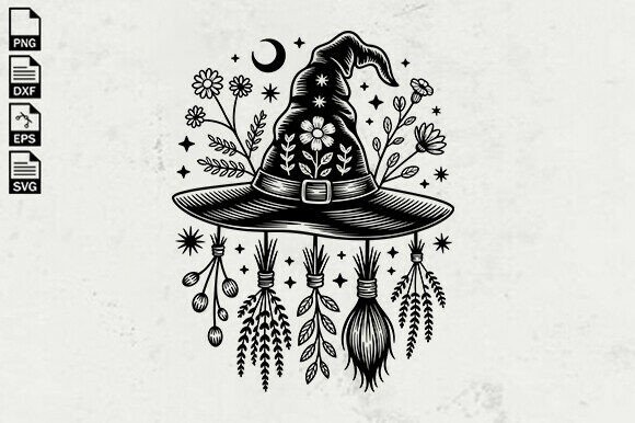 Download Witch Hat SVG, Magical Halloween SVG - Halloween svg Collection