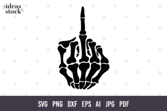 Download Middle Finger Skull Svg. Halloween Svg. - Halloween svg Collection