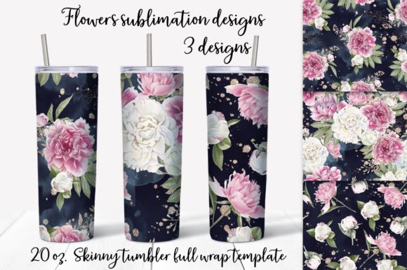 Download Flowers Peonies Sublimation Design. - Premium Bundle