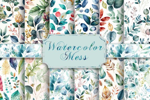Download Watercolor Floral Theme Artistic Mess - Floral theme Collection